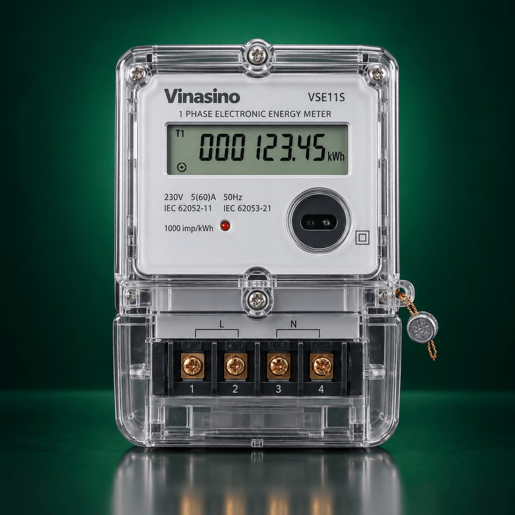 VSE1T-510B – Công tơ gián tiếp 2 chiều 5(10)A – VINASINO