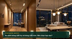 So sánh bóng LED trụ và bóng LED tròn: Nên chọn loại nào? - Tín Phát Electric