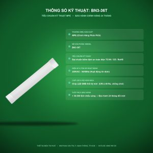 Thông số kỹ thuật BN3-36T (Đèn led bán nguyệt 1.2m AST) Tín Phát Electric