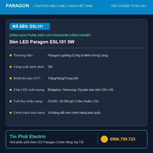 Đèn LED Paragon ESL101 5W