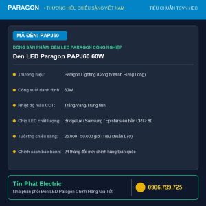 Đèn LED Paragon PAPJ60 60W