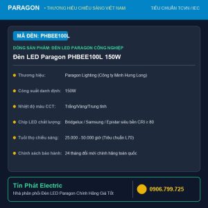 Đèn LED Paragon PHBEE100L 150W