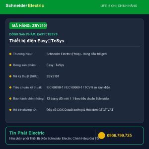 Thiết Bị Điện Schneider ZBY2101 - Thiết bị điện EasyTeSys